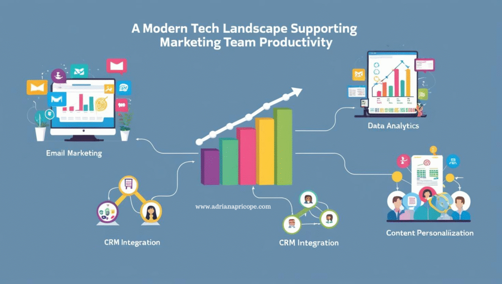 A Modern Tech Landscape Supporting Marketing Teams Productivity